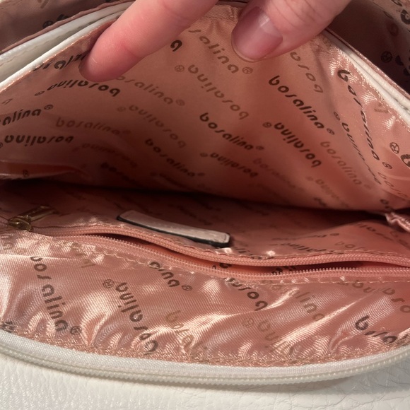 Bosalina Perforated Style Crossbody Bag Purse White - Picture 9 of 13